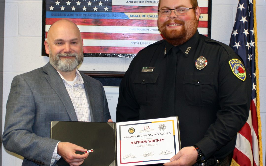 Hope Officer Recognized By Arkansas Drug Director For Saving Middle School Student’s Life